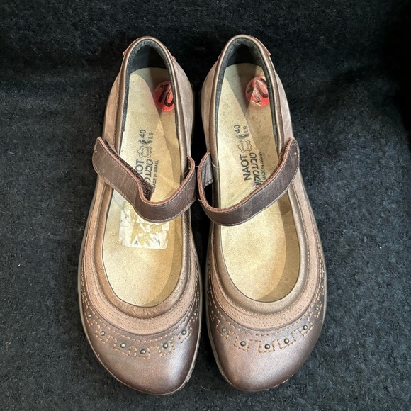 NAOT Sz 9 Kirei Colour Block Velcro Closure Comfort Leather Mary Jane Shoes - Picture 3 of 11